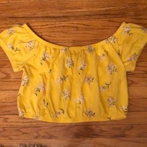 Hollister off the shoulder crop top